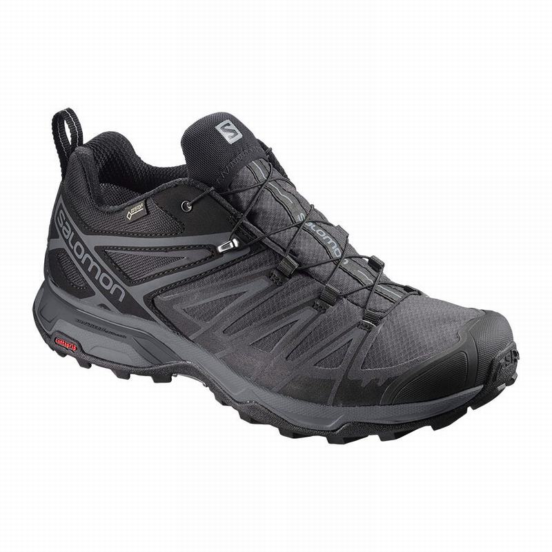 SALOMON X ULTRA 3 GORE-TEX Philippines - Men's Hiking Shoes - Black | 719685-WES